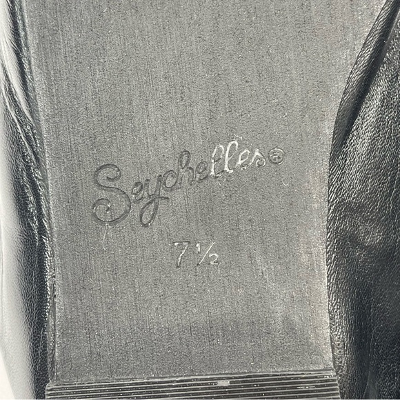 Seychelles Women’s Vice Square Toe Classic Mule Black Leather Size 7.5M - Picture 10 of 11